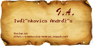 Ivánkovics András névjegykártya