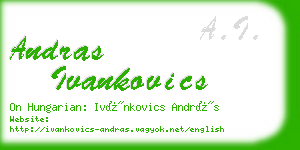 andras ivankovics business card